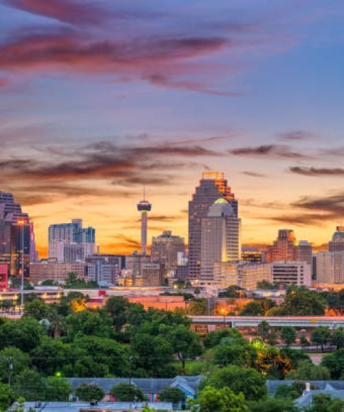 San Antonio, Texas, USA downtown skyline.