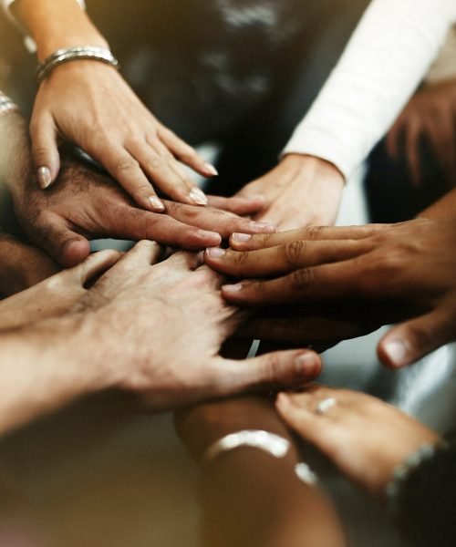 Closeup,Of,Diverse,People,Joining,Their,Hands